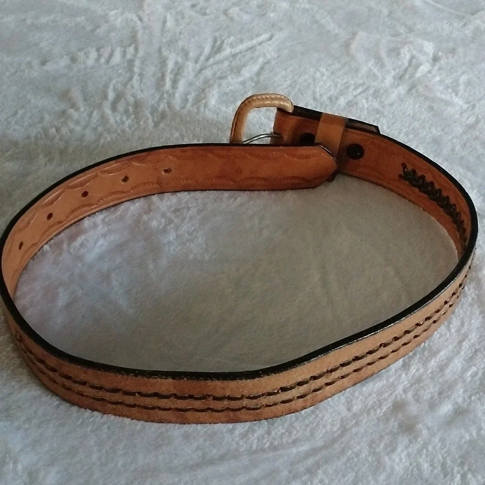 Leather belt